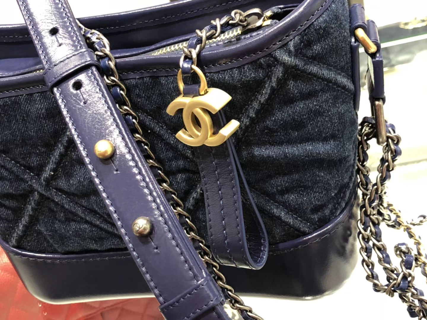 Chanel（香奈儿）𝖌𝖆𝖇𝖗𝖎𝖊𝖑𝖑 𝟮𝟬𝖈𝖒 丹宁牛仔蓝流浪包
