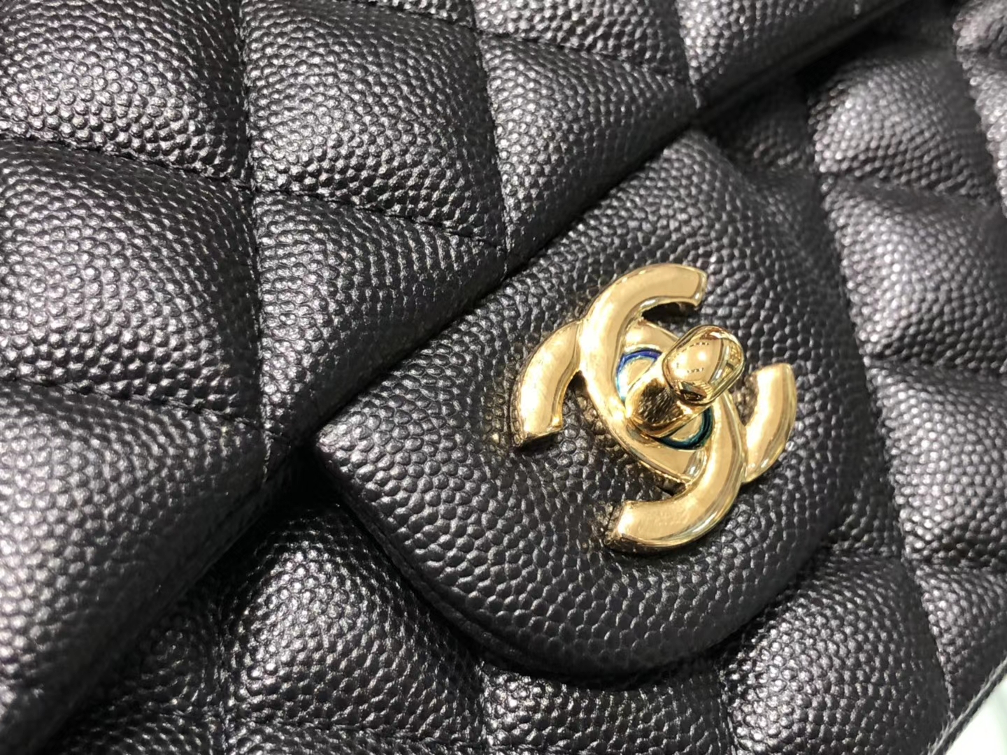 Chanel（香奈儿）cf # 链条包 黑色 金扣 金链 23cm