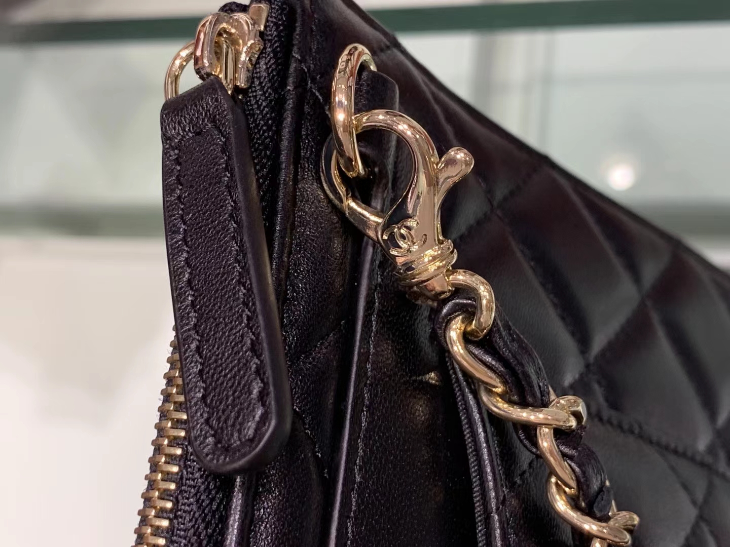 Chanel（香奈儿）新款 包包 三合一 黑色 手机包 卡包 链条包 手拿包